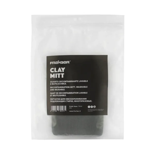 CLAY MITT BY INNOVACAR DETAILING TWO-SIDED MITT WITH CLAY BAR AND MICROFIBER FOR CARS